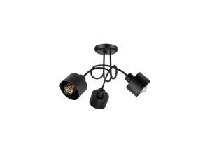 Lampa LOFT ABI P6 czarna 3xE27 plafon