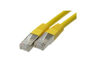 Patchcord FTP kat.5e kabel sieciowy LAN 2x RJ45 linka żółty 3m NEKU