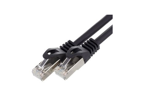 Patchcord S/FTP kat.6A PiMF kabel sieciowy LAN 2x RJ45 PoE szary 10m NEKU