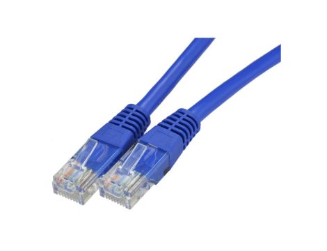 Patchcord UTP kat.5e kabel sieciowy LAN 2x RJ45 niebieski 2m NEKU