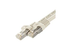 Patchcord S/FTP kat.7 PiMF kabel sieciowy LAN 2x RJ45 PoE szary 25m NEKU