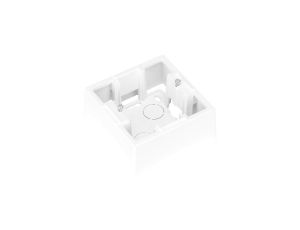 Puszka natynkowa 1-krotna, biała, Dahlia GW35911