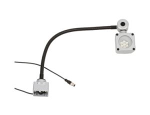 Oświetlenie LED na gęsiej szyi 500x80mm białe światło 9W 5000lx 5000K 24VDC złącze M12 4-PIN 3m IP67 EB800120