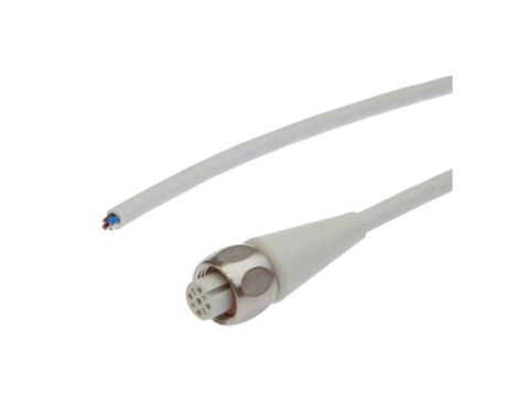 Złącze do samokonfekcjonowania M12 żeńskie 4-pinowe proste druga końcówka niezarobiona 4x0.34mm 10m 250V -40-105C IP67 4A VKA0L