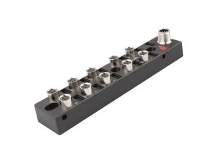 Rozdzielacz 27x150x31mm 10 x M8 3-PINowy 10-30VDC M12 12-PINowy wyświetlacz LED IP67 VK001103