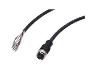 Złącze do samokonfekcjonowania M12 proste żeńskie 12-pinowe druga końcówka niezarobiona 10 m 2x0.14mm2 PUR Ø5.8mm 30V 90C IP67 V