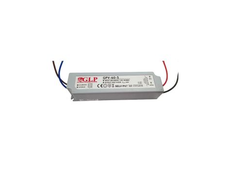 Zasilacz GPV 60W 5V DC 8A ip67 gpv-60-5 led glp