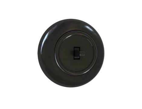 Premiumlux RETROLINE Łącznik pojedynczy schodowy z ramką czarny