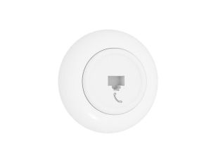 Premiumlux RETROLINE Gniazdo telefoniczne 1 x RJ11 z ramką białe