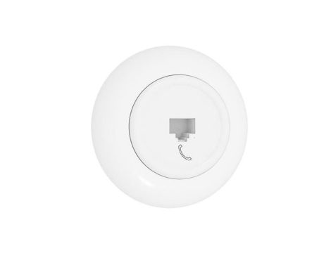 Premiumlux RETROLINE Gniazdo telefoniczne 1 x RJ11 z ramką białe