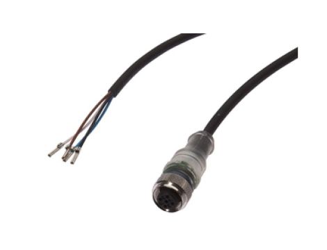 Złącze do samokonfekcjonowania M12 żeńskie proste 4-pin końcówka niezarobiona 4x0,34mm PUR IP67 wyświetlacz LED VK200425