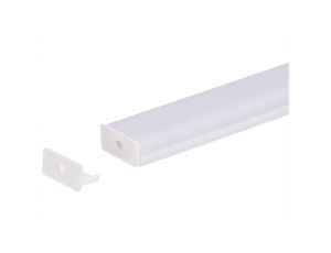 Zaślepka PCV Max biała z otworem