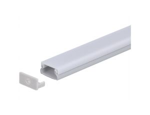 Zaślepka PCV Max szara z otworem