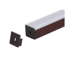 Zaślepka PCV Max Up brązowa z otworem