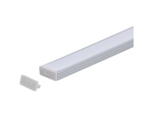 Zaślepka PCV Line Slim szara z otworem