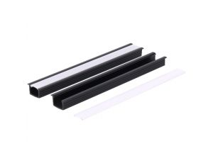 Profil led PCV Fuga 16x11 2m czarny ML