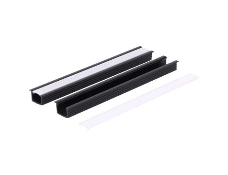 Profil led PCV Fuga 16x11 2m czarny ML