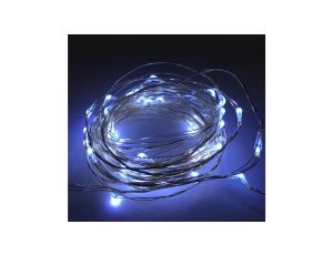 Lampki led zewnętrzne ŁEZKI 12V 5m 50LED białe zimne IP65