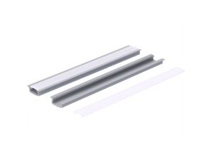 Profil led PCV Fuga Slim 16x7 2m szary ML