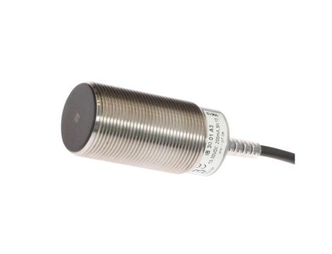 Czujnik indukcyjny M30x1,5 dł 60mm zabudowany Sn: 15mm 10-35VDC PNP NO złącze kablowe 3m PUR IP67 IB3001A3