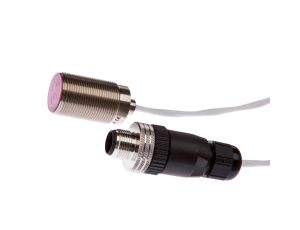 Czujnik indukcyjny M18x1 dł 30mm zabudowany Sn: 5mm 0 - 230C PNP NO złącze M12 3 m IP50 IB186050