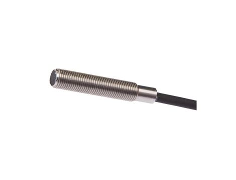 Czujnik indukcyjny M5x0,5 dł: 27mm zabudowany Sn: 0,8mm 10-30V DC PNP NO kabel 2m PUR IP67 IB050204