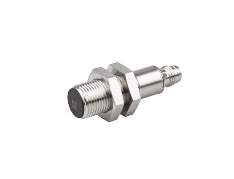 Czujnik indukcyjny M12x1 dł: 44mm zabudowany Sn: 3mm 10-30V DC PNP NC złącze M8 3-pinowe IP67 IB120274