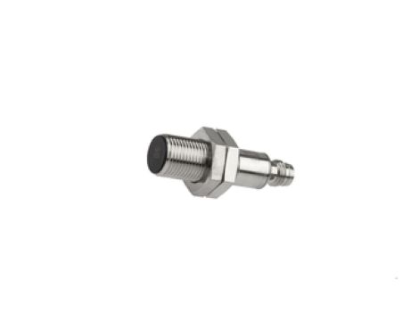 Czujnik indukcyjny M12x1 44 mm zabudowany Sn: 3 mm 10-30V DC PNP NO wtyk M8 3-pinowy IP67 mosiądz niklowany IB120174