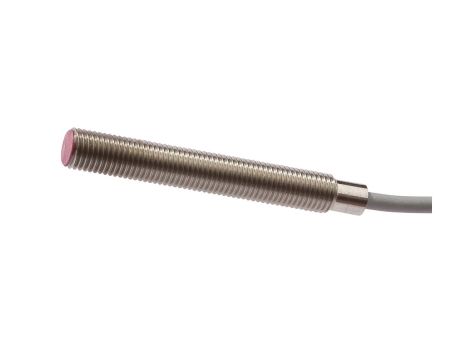 Czujnik indukcyjny M8x1 dł: 60 mm zabudowany Sn: 2 mm 10-35V DC 140 stC PNP NO złącze kablowe M8 2m IP65 IB08A845