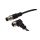 Złącze do samokonfekcjonowania M12 kątowe żeńskie 4-pinowe M12 męskie proste 4-pinowe 4x0.34mm PUR 240V IP67 VK300F21