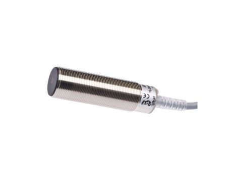 Czujnik indukcyjny M18x1 dł: 62 mm zabudowany Sn: 5 mm 10-30V DC PNP NC kabel 2m IP67 IB180200