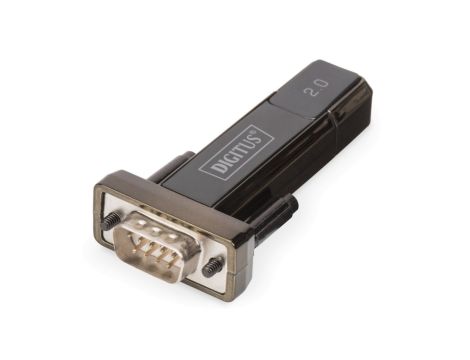 Konwerter/Adapter USB 2.0 do RS232 (DB9) z przedłużaczem USB A M/Ż 80cm DA-70167