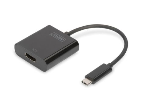 Adapter graficzny HDMI 4K 30Hz UHD na USB 3.1-C z audio czarny dł. 15cm DA-70852
