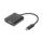 Adapter graficzny VGA 1080p FHD na USB 3.1-C czarny dł. 15cm DA-70853