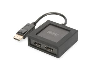 Rozdzielacz/Splitter DisplyPort do DisplayPort 2-portowy 4K 60Hz UHD 3D HDCP 1.3 audio DS-45404