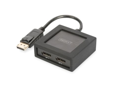 Rozdzielacz/Splitter DisplyPort do DisplayPort 2-portowy 4K 60Hz UHD 3D HDCP 1.3 audio DS-45404
