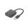 Adapter graficzny VGA 1080p FHD na USB 3.0 aluminiowy czarny DA-70840