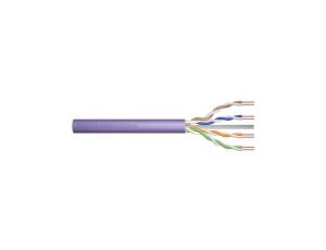 Kabel teleinformatyczny U/UTP kat.6 4x2xAWG23 LSOH drut fioletowy Dca DK-1614-VH-5 /500m/