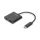 Adapter graficzny HDMI 4K 60Hz UHD na USB 3.1-C Power Delivery z audio czarny aluminiowy DA-70856