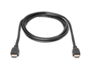 Kabel połączeniowy HDMI Ultra HighSpeed z Ethernetem 8K 60Hz UHD Typ HDMI A/HDMI A M/M czarny 2m AK-330124-020-S