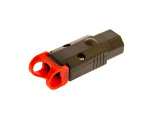 Złącze zasilające do zarobienia z blokadą IEC LOCK+ OPEN/C13 Ż IEC-PA130100BK