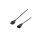 Kabel przedłużający zasilający z blokadą IEC LOCK 3x1mm2 C14/C13 prosty M/Ż 5m czarny IEC-PC1071