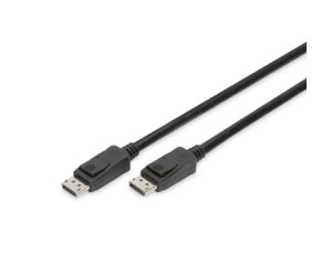 Kabel połączeniowy DisplayPort 8K 30Hz UHD Typ DP/DP M/M czarny 5m AK-340106-050-S