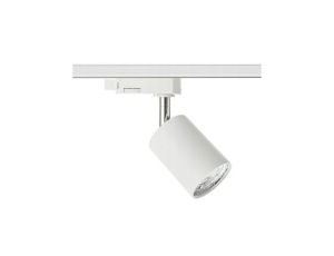 Lampa SIENA-Track-ALU-W/S-3F biała ze srebrnym przegubem 1xgu10 LUXsystem-3F (na szynę trzyfazową)