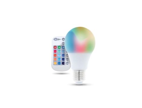 Żarówka LED E27 A60 RGB + White 9W + RC 720lm Forever Light