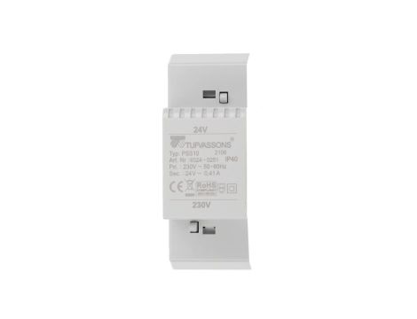 Transformator 1-fazowy modułowy bezpieczeństwa PSS 10T 230/ 24V 0,42A, na szynę DIN, IP40, Ta 40, 16024-0251