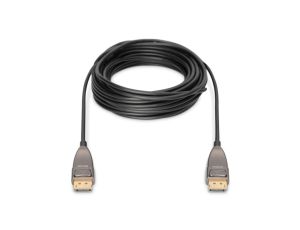 Kabel połączeniowy hybrydowy AOC DisplayPort 1.4 8K 60Hz UHD DP-DP M-M czarny 15m AK-340107-150-S