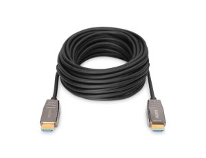 Kabel połączeniowy hybrydowy AOC HDMI 2.1 Ultra High Speed 8K 60Hz UHD HDMI A-HDMI A M-M czarny 10m AK-330126-100-S