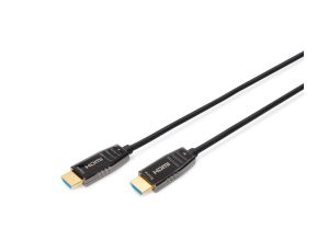 Kabel połączeniowy hybrydowy AOC HDMI 2.1 Ultra High Speed 8K 60Hz UHD HDMI A-HDMI A M-M czarny 15m AK-330126-150-S
