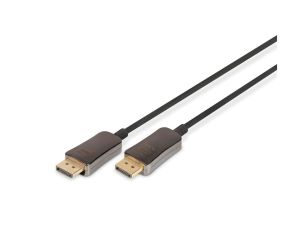 Kabel połączeniowy hybrydowy AOC DisplayPort 1.4 8K 60Hz UHD DP-DP M-M czarny 20m AK-340107-200-S